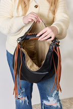Load image into Gallery viewer, Fringe Detail Contrast Handbag
