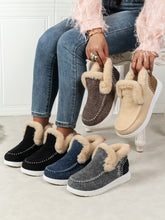 Load image into Gallery viewer, Cozy Furry Suede Round Toe Flat Sneakers
