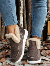 Load image into Gallery viewer, Cozy Furry Suede Round Toe Flat Sneakers

