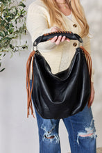 Load image into Gallery viewer, Fringe Detail Contrast Handbag

