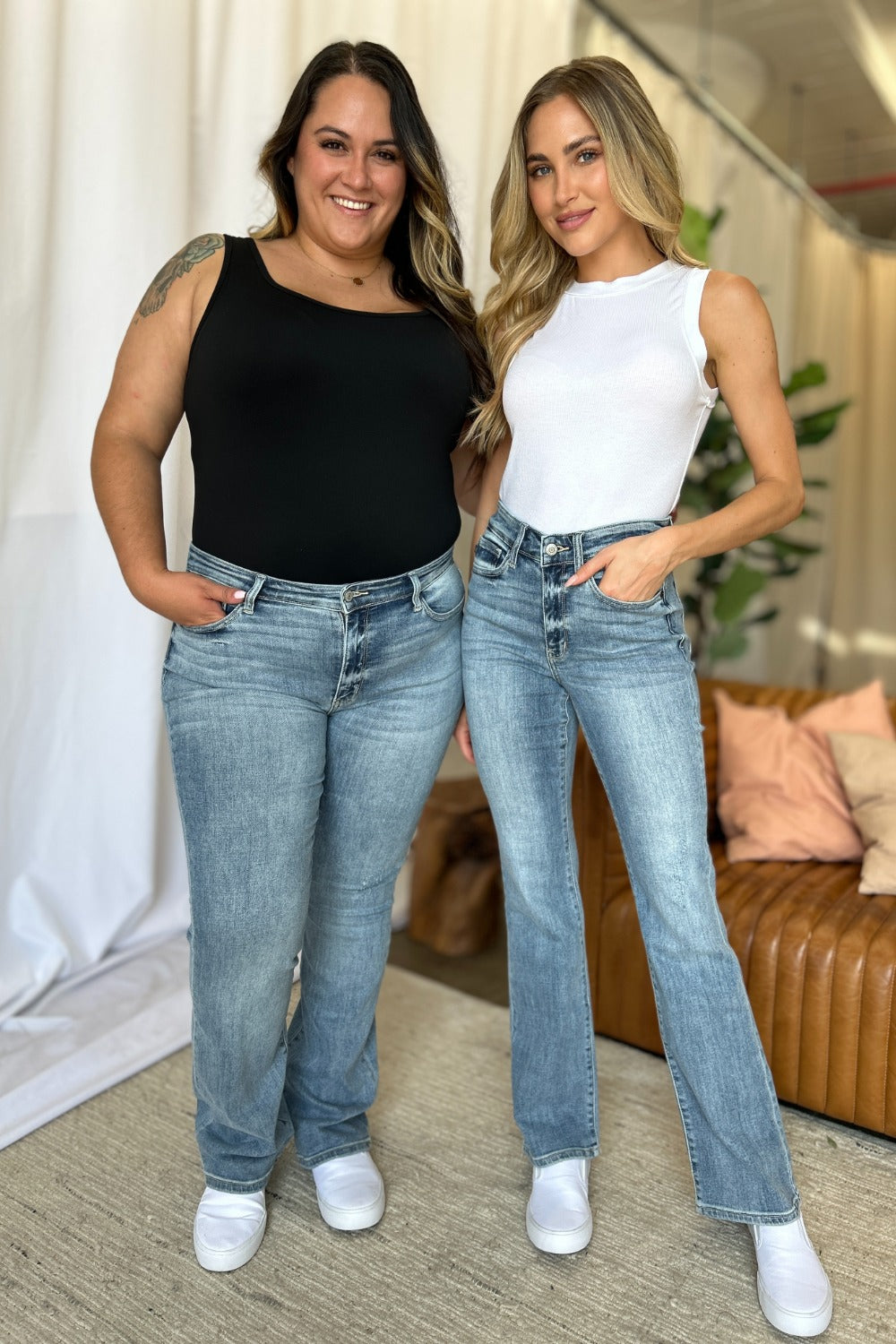 Mid-Rise Bootcut Jeans | Full-Size Denim for All-Day Comfort