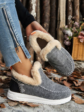 Load image into Gallery viewer, Cozy Furry Suede Round Toe Flat Sneakers

