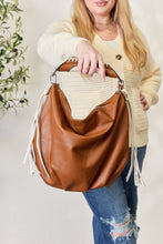 Load image into Gallery viewer, Fringe Detail Contrast Handbag

