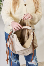 Load image into Gallery viewer, Fringe Detail Contrast Handbag
