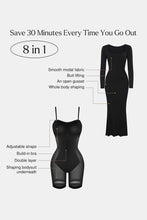 Load image into Gallery viewer, Basic Built-In Shapewear Square Neck Long Sleeve Maxi Dress

