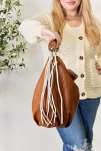 Load image into Gallery viewer, Fringe Detail Contrast Handbag
