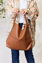 Load image into Gallery viewer, Vegan Leather Handbag with Pouch
