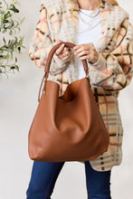 Load image into Gallery viewer, Vegan Leather Handbag with Pouch
