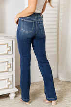Load image into Gallery viewer, Full Size Classic Mid-Rise Distressed Bootcut Jeans
