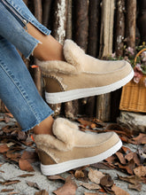 Load image into Gallery viewer, Cozy Furry Suede Round Toe Flat Sneakers
